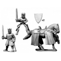 Crusader Miniatures MCF019 King/ Prince. Foot and Mounted.