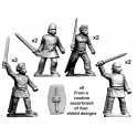 Crusader Miniatures ACE008 Unarmoured warriors with Swords