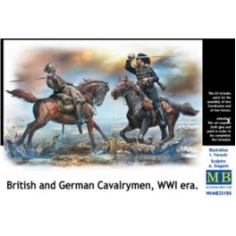 Master box 35184 British and German Cavalrymen WWI Era 