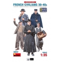 MiniArt 38037 FRENCH CIVILIANS '30-'40s. with RESIN HEADS